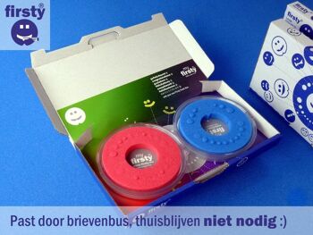 Design Tandendoosje Zwart - Firsty Round - Jongen/Meisje - Incl Logboekje NL + Hoera-Sticker 5