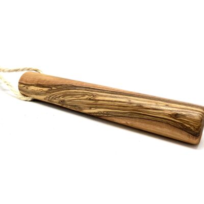 SHORT chewing bones or sticks with a band for dogs made of olive wood