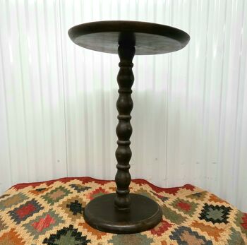 Table d'appoint ronde classique en bois de manguier 'Paaras'