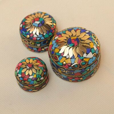 Boîte à bijoux indienne (JEW-BOX-SET3-LRG)