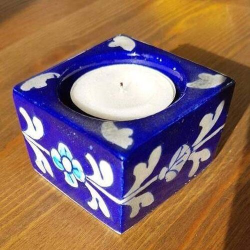 Ceramic Painted Tea Light Candle Holder