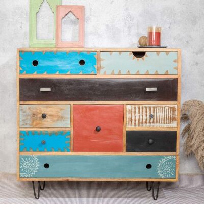 Multi-coloured Chest of Drawers