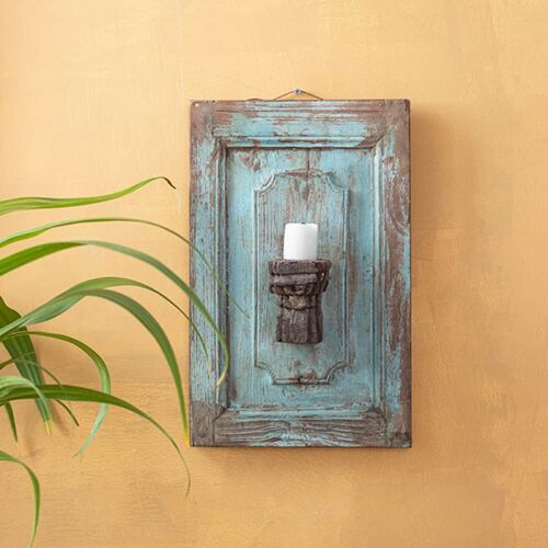Wall Mounted Wooden Candle Holder (CAN-HOL-WOO-CHI-5)