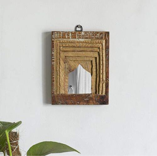 Small Wooden Frame Mirror
