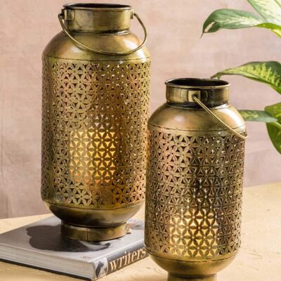 Hanging Metal Candle Jars- Balti - Large 38cm