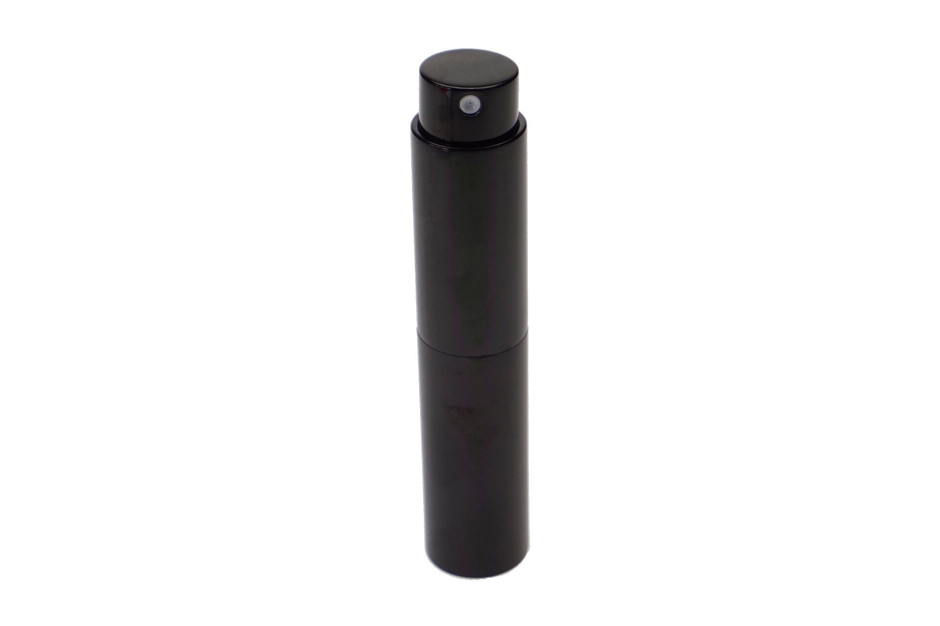 Pocket atomizer, aluminum, black, screw-in atomizer head, for 10 ml
