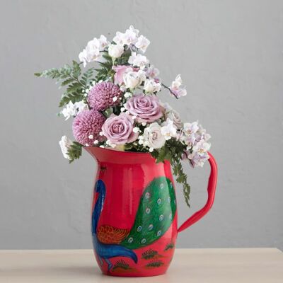 Handbemalte Blumen aus emailliertem Edelstahl