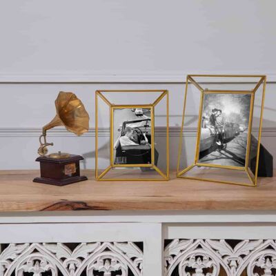 Cornici per foto in vetro stile vintage - Piya - Large