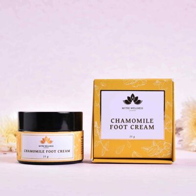 Crème de massage des pieds à la camomille
