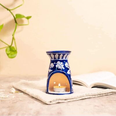 Blue Pottery Essential Oil Burner - OilBurner Alone