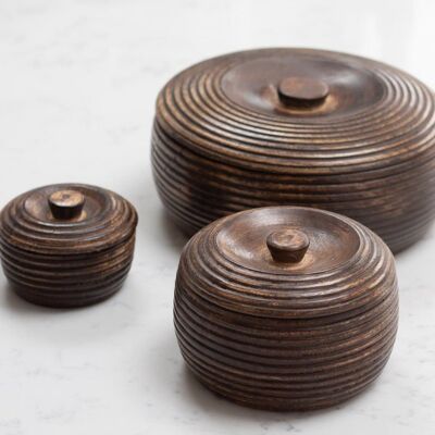 Mango Wood Serving Bowls - Large