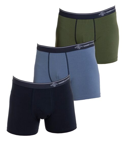 Herren Pants 3er Pack, GOTS zertifiziert, ohne Eingriff, Single Jersey, Webgummibund mit eingewebtem Bodywear Schriftzug