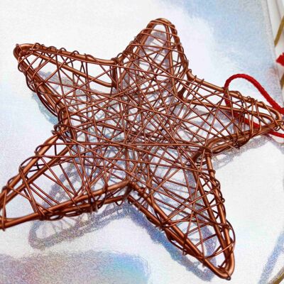 Set of 3 Iron Wire Stars - Set of 3