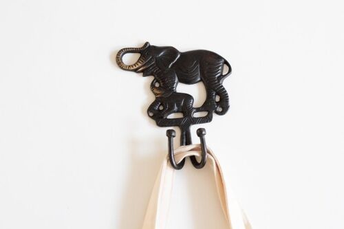 Decorative Elephant Brass Hook