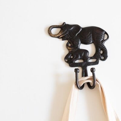 Decorative Elephant Brass Hook