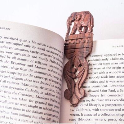 Wooden Elephant Bookmark