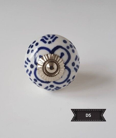 Schranktürgriffe aus Keramik im Vintage-Stil - D5