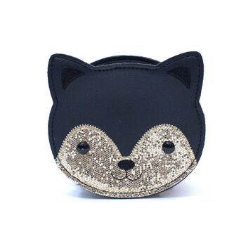 Sac bandoulière chaton Gaspard - Noir 6