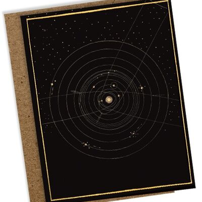 Mini tarjeta de felicitación Cosmos 4