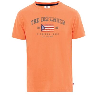 Le t-shirt Defender Eli, corail. S-XXL. 12 PIECES/BOITE