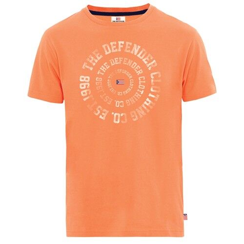 The Defender Fay tee, coral. S-XXL. 12 ST/BOX