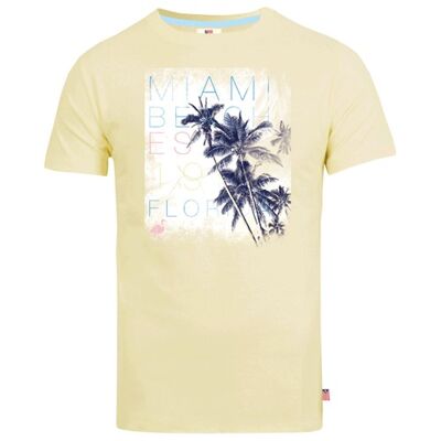 Le t-shirt Defender Collin, jaune clair. S-XXL. 12 PIECES/BOITE
