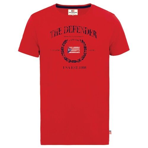 The Defender Victor tee, red. S-XXL. 12 ST/BOX