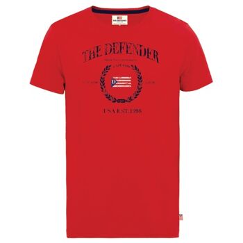 Le t-shirt Defender Victor, rouge. S-XXL. 12 PIECES/BOITE 1