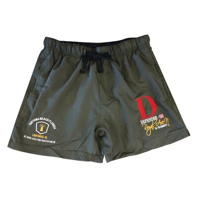 Bañador The Defender Fabian, verde militar. S-XXL. 12 ST/CAJA