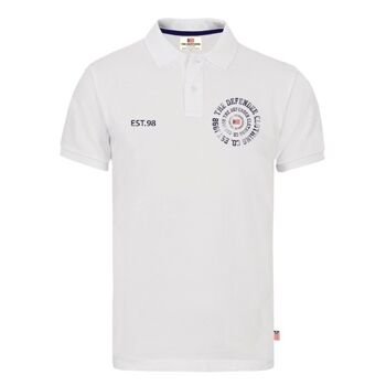 Le Defender Fred Polo, blanc. S-XXL. 12 PIECES/BOITE 1