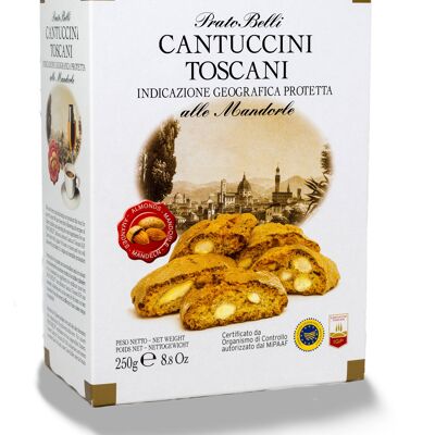 250 GRAMMES - BOITE
Cantuccini IGP 20% amandes