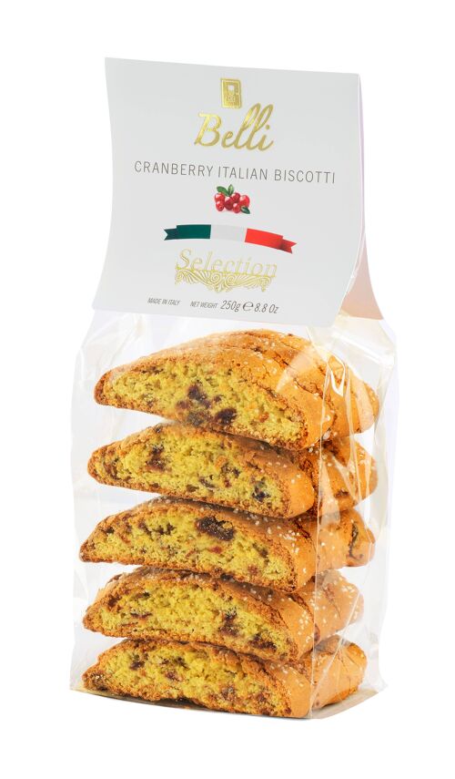 250 GRAMS Large Soft Cranberry biscotti