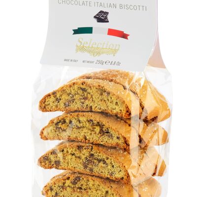 250 GRAMS Large Soft Dark Chocolate biscotti