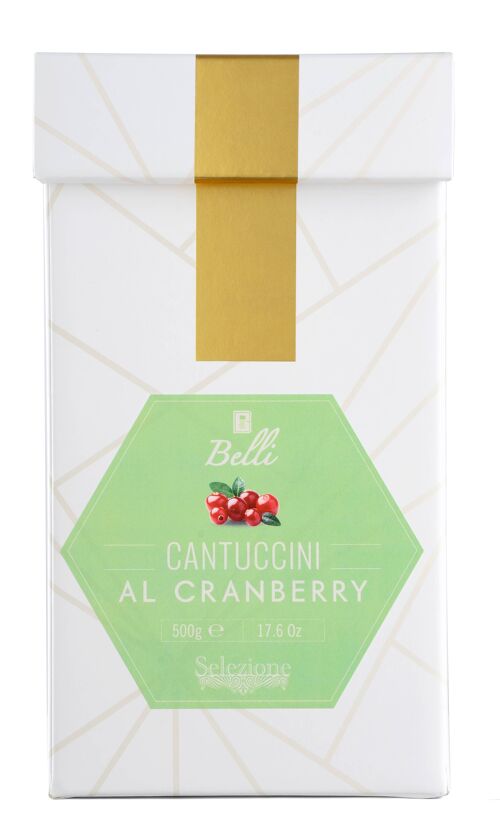 500 GRAMS luxury gift box Cranberry Cantuccini