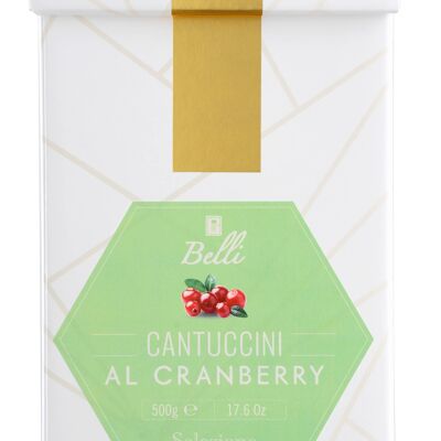 Caja de regalo de lujo de 500 GRAMOS Cranberry Cantuccini