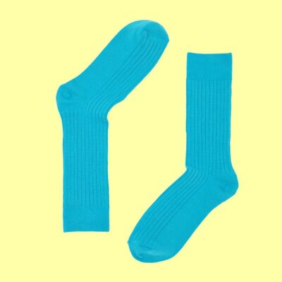 Bamboo Rib #KeepItTeal Seamless Sock