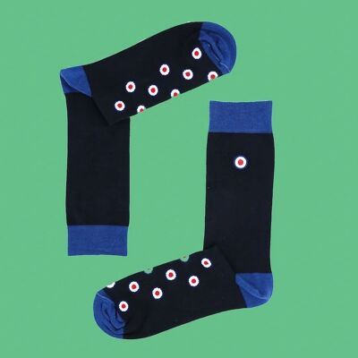 Licensed RAF Roundel Combed Cotton Sock