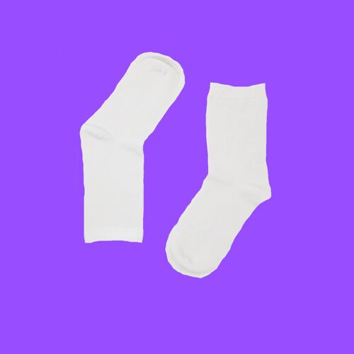 TMWS Sensory School Sock White Bamboo Sock