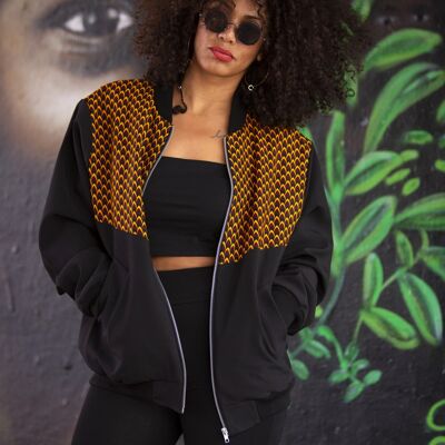 African Print Bomber Takra