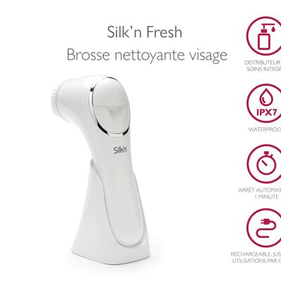 Frische Gesichtsbürste mit integrierter Pflegeverteilung Silk'n FR1PEU001