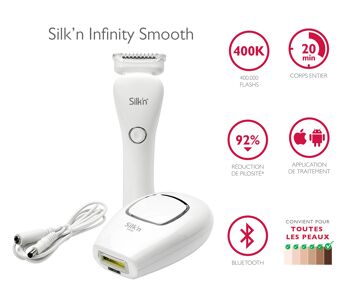 Infinity Smooth + rasoir LadyShave W&D + EC Silk'n INF1PE1C1001 1