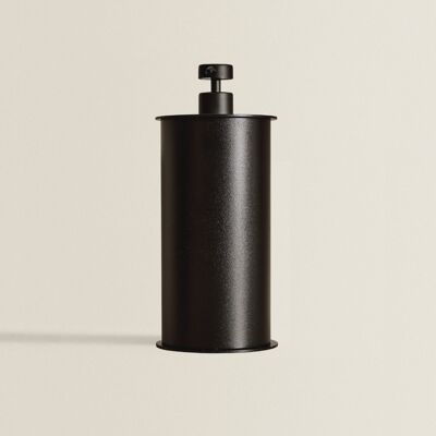Large refillable shower gel bottle - Graphite black