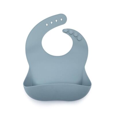 Shayan Silicone Bib (Pearl Gray)