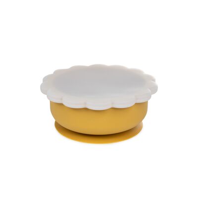 Eden Suction Cup Silicone Lid Bowl (Ocher)