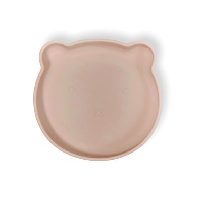 Aydan silicone plate with suction cup (Taupe)