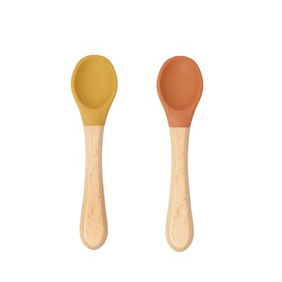 Set of two spoons (Camel / Ocher)