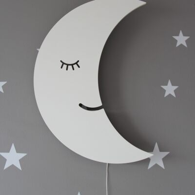 Moon Wall Light - light  grey