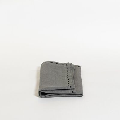 servet set van 2 - weave - earl grey and black