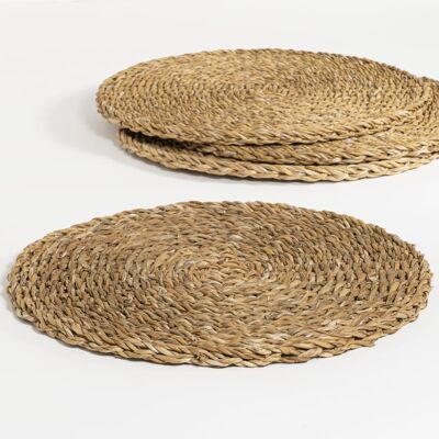 placemat set/4 - weave - wheat