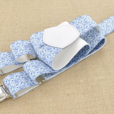 Wide straps My side Blue flower